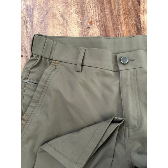 Jack Archer Men's Olive Green Jetsetter Slim Fit Tech Chino Pant Size 32 - Picture 7 of 10